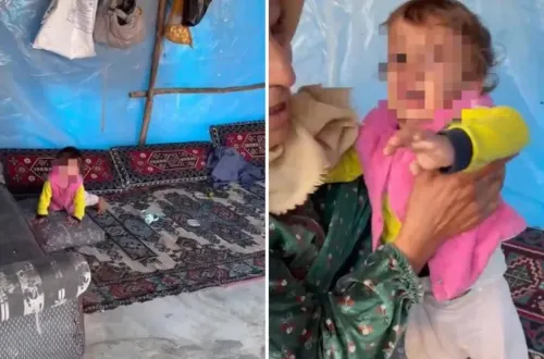Yemek Yardımı İçin Girilen Evde Şoke Eden Bebek Görüntüsü