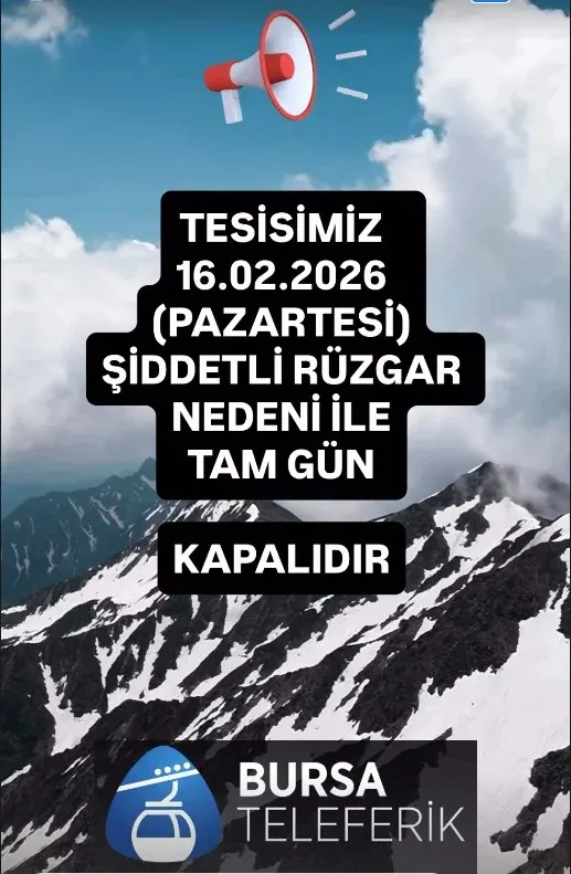 Uludağ'a çıkacaklara önemli duyuru! Bugün kapalı olacak