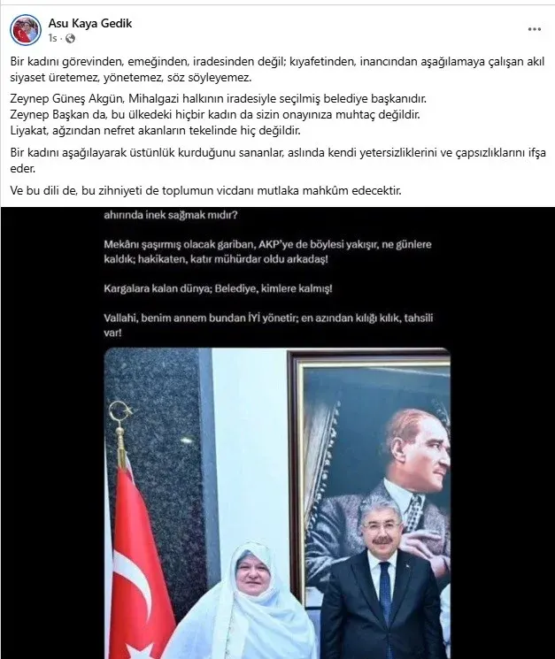 Mihalgazi Belediye Başkanı’na destek: “Hiçbir kadın onaya muhtaç değildir”