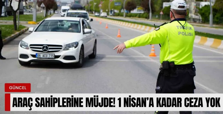 Araç sahiplerine müjde! 1 Nisan'a kadar ceza yok