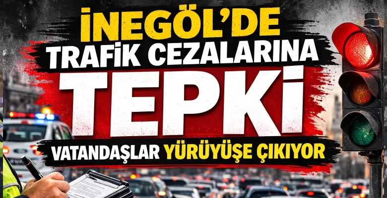 İnegöl’de trafik cezaları için yürüyüş çağrısı yapıldı