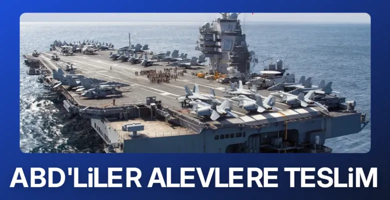 Gerald Ford uçak gemisinde yangın: İki denizci yaralandı