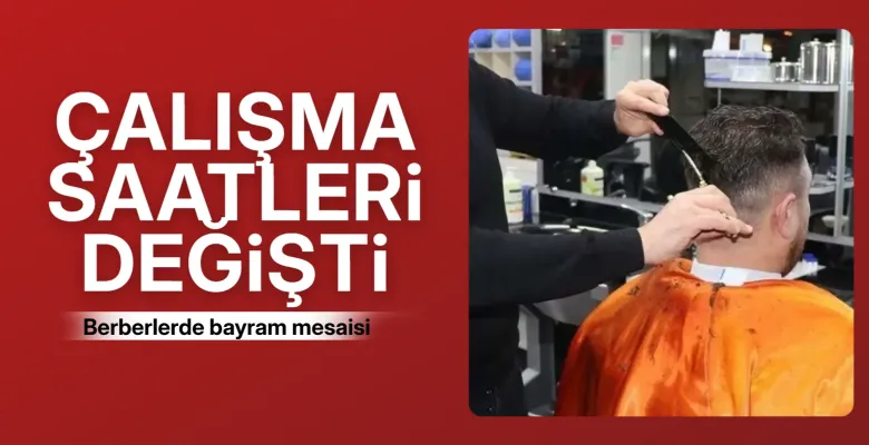 İnegöl’de bayram öncesi berber ve kuaförlerin saatleri değişti
