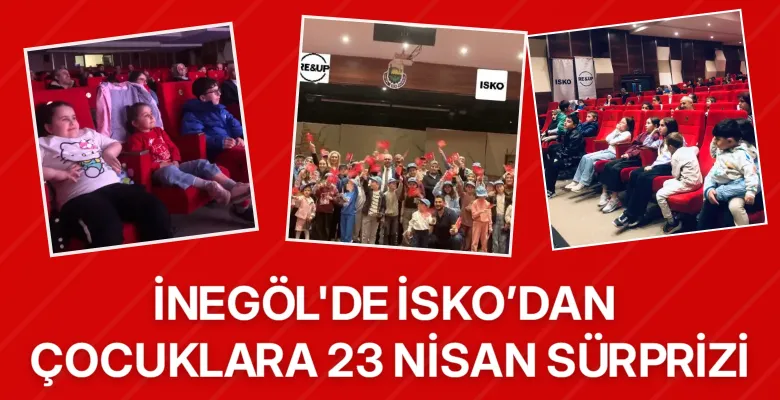 İnegöl'de İSKO’dan çocuklara 23 Nisan sürprizi
