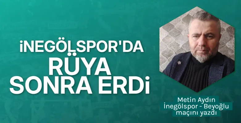 İnegölspor'da rüya sona erdi