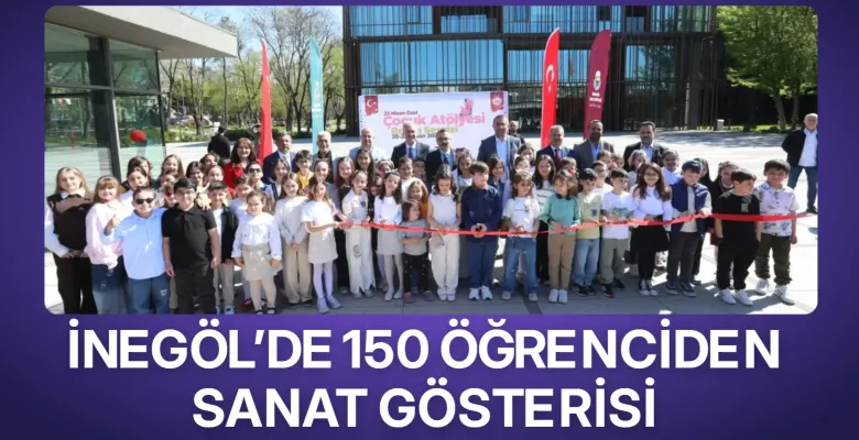 İnegöl’de 150 öğrenciden sanat gösterisi