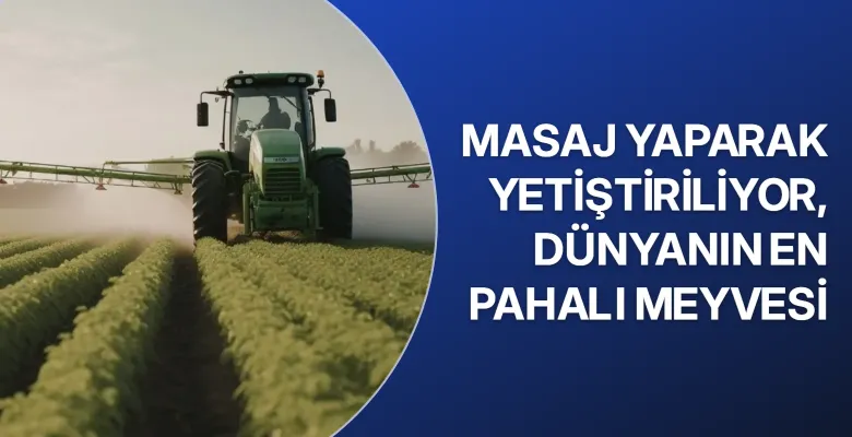 Masaj yaparak yetiştiriliyor, dünyanın en pahalı meyvesi