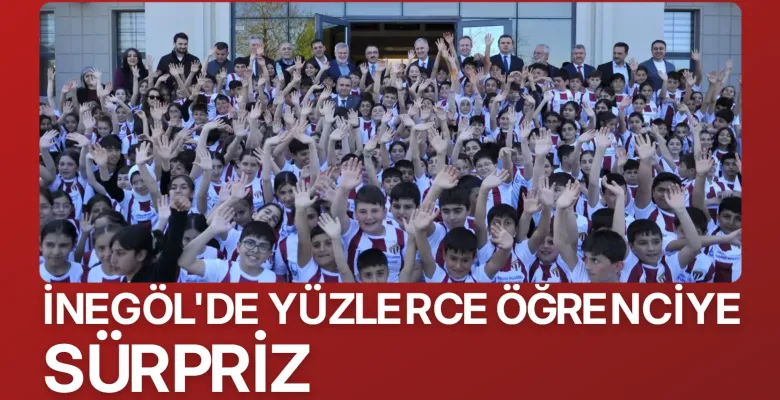 İnegölspor’dan bin 100 öğrenciye forma hediyesi
