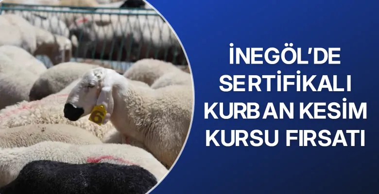 İnegöl’de sertifikalı kurban kesim kursu fırsatı