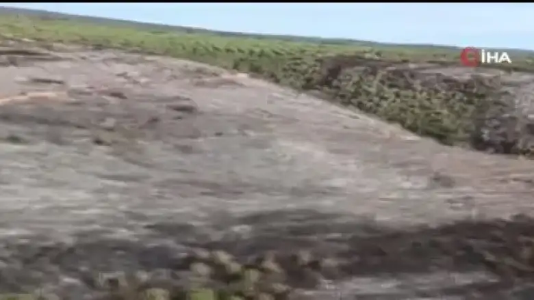 Bursa'da yangından geriye içler acısı görüntü kaldı