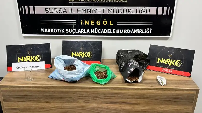 İnegöl'de narkotik operasyonu: 1 gözaltı