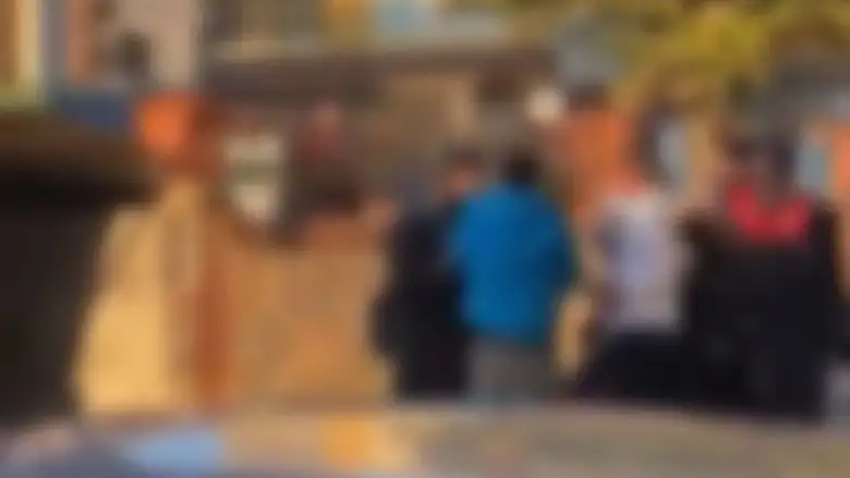 İnegöl'de trafikte çıkan kavgada taşlar havada uçuştu