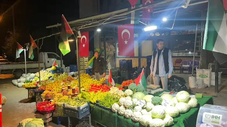 Çeltikçi Mahallesi halkından Gazze'ye anlamlı destek