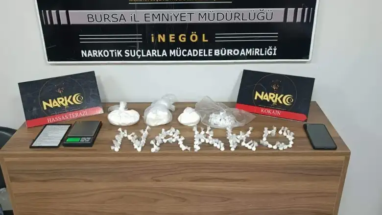 İnegöl'de uyuşturucu ticaretine ağır darbe! 1 gözaltı