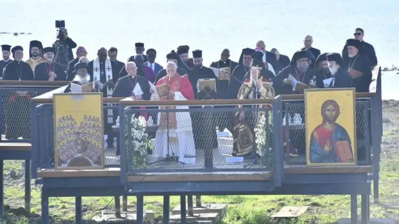 Papa 14. Leo İznik’te tarihi bazilikada ayin yönetti