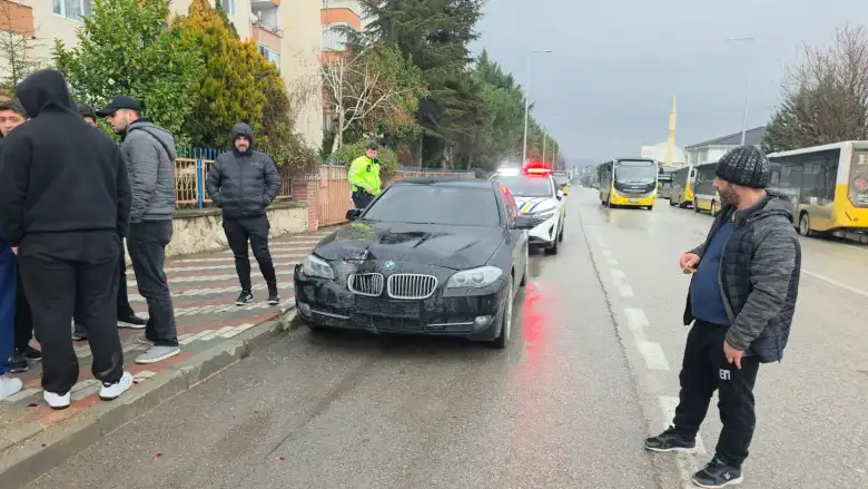 İnegöl'de korkutan kaza! 2 yaralı