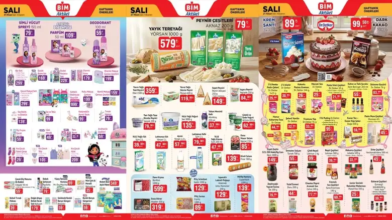 BİM 21 Nisan 2026 aktüel ürünler kataloğu ve fiyat listesi