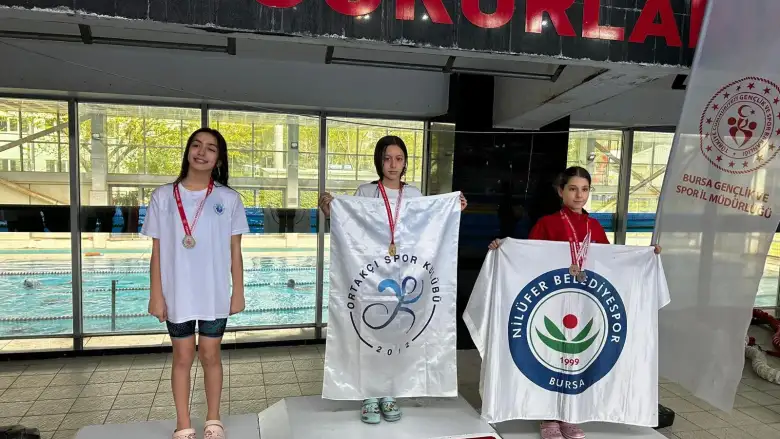 Ortakçı Spor Kulübü yüzmede 13 madalya aldı