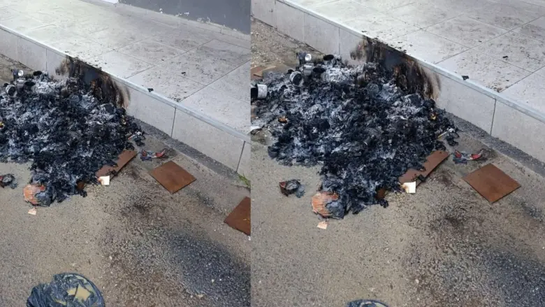 Mobilya mağazası önünde ateş yakıp alkol aldılar!