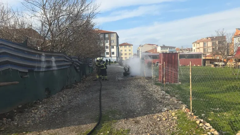 İnegöl'de hareketli saatler! Küle döndü İnegöl'de hareketli saatler! Küle döndü