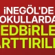 İnegöl'de okullarda güvenlik tedbirleri artırıldı
