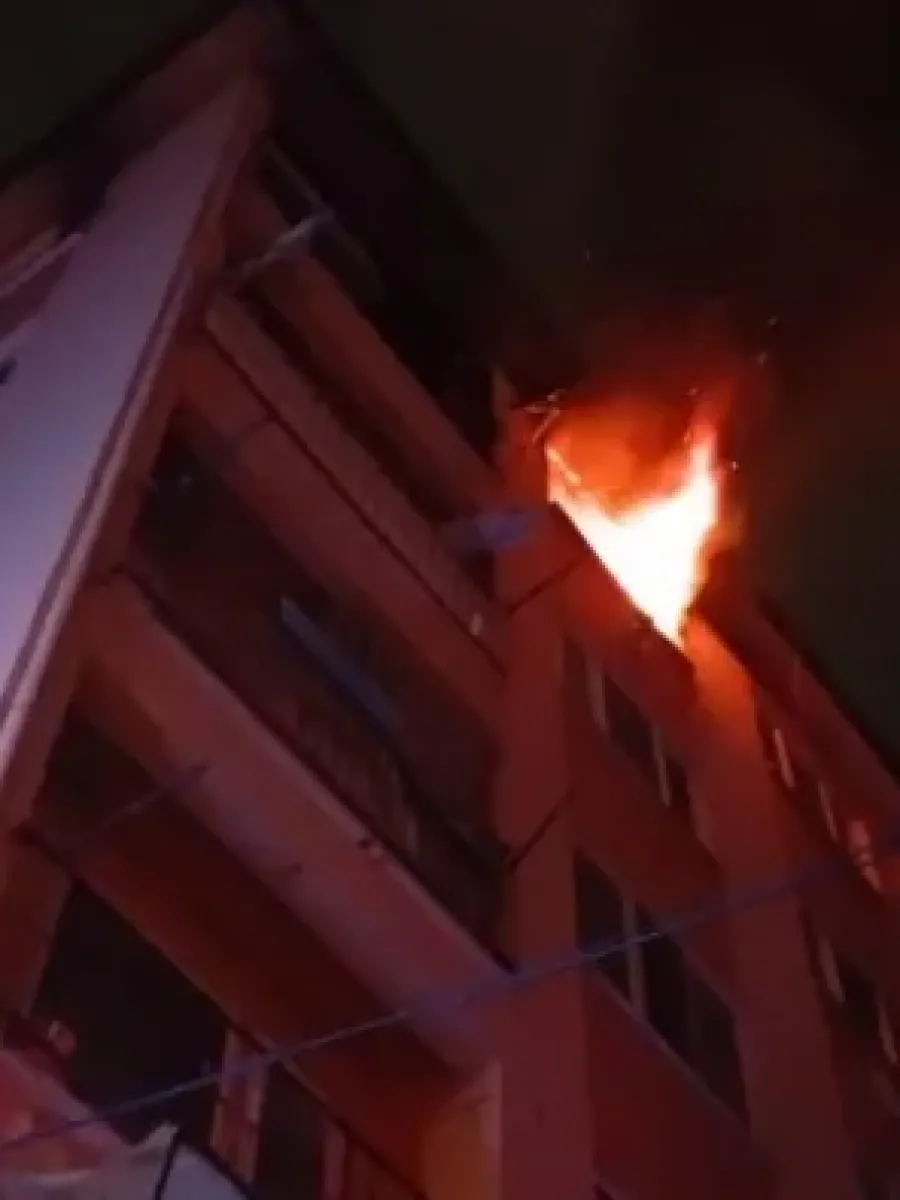 Bursa’da 6 katlı binada yangın paniği