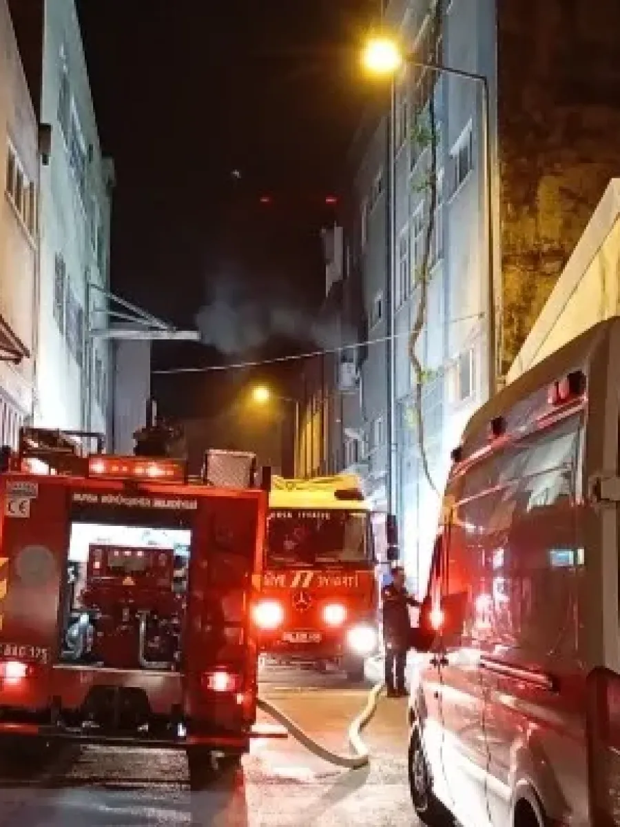 Bursa’da tekstil atölyesinde korkutan yangın