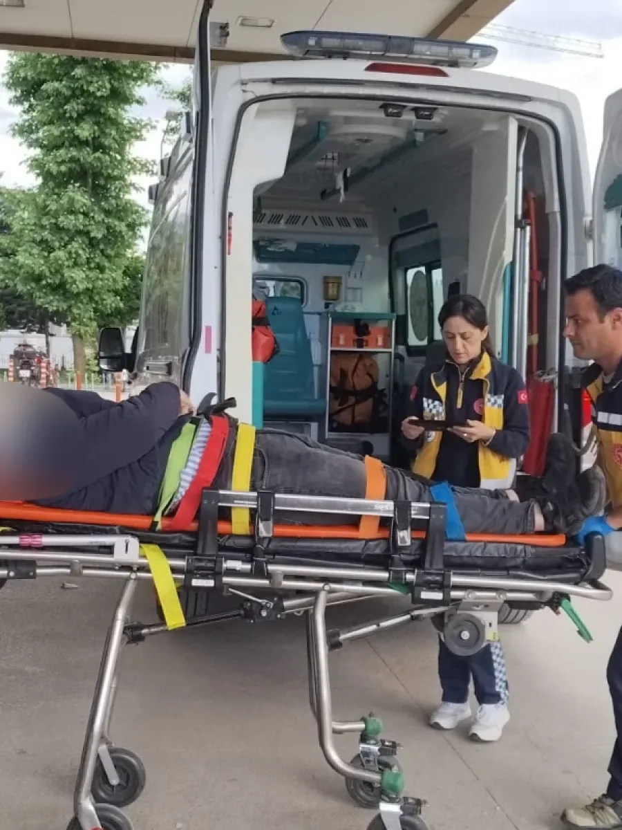 İnegöl'de korkutan kaza! 1 yaralı