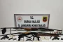 Bursa’da ruhsatsız silah operasyonu... Çok sayıda silah ve mühimmat ele geçirildi