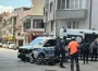 Polisten kaçarken, polis aracına çarptı!