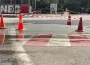 İnegöl'de tuhaf olay! Yol kabardı