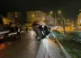 İnegöl’de kaygan yolda takla atan otomobilde 2 yaralı