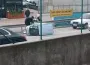Şiddetli rüzgar otomobili devirdi