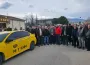İnegöl’de taksicilerden konvoylu tepki