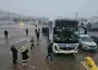 İnegöl'e gelen otobüse saldırı