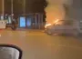 Cadde ortasında alevlere teslim oldu