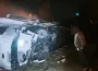 İnegöl'de tır yağmur kanalına uçtu! Sürücü hastaneye kaldırıldı