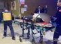 İnegöl'de kafa üstü yere düşen işçi hastanelik oldu