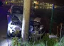 İnegöl’de otomobil elektrik direğine çarptı: 2 yaralı