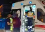 İnegöl'de AVM inşaatında işçi hastanelik oldu