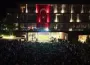 İnegöl’de dev ekranda milli maç yayını yağmura takıldı