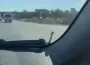 Aracın kaputunda görüldü!