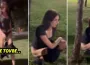 Parkın ortasında tuvaletini yaptı!