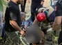 İnegöl'de zincirleme kaza! Kamyonet tarlaya uçtu