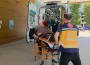 İnegöl'de 3 metreden yere çakıldı!