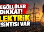 İnegöllüler dikkat! Elektrik kesintisi var