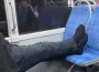 Otobüsteki yolcunun rahatlığı pes dedirtti
