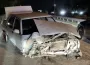Bariyere çarpan araçta 2 kişi ölümden döndü