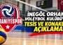 İnegöl Orhaniye Voleybol Kulübü'nden tesis ve konaklama açıklaması