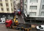İnegöl'de akılalmaz olay! İki ağır vasıta sıkıştı